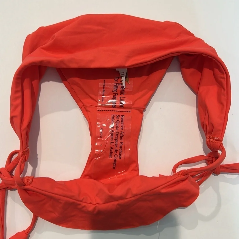 Becca By Rebecca Virtue blood orange bikini swim bottom XS new